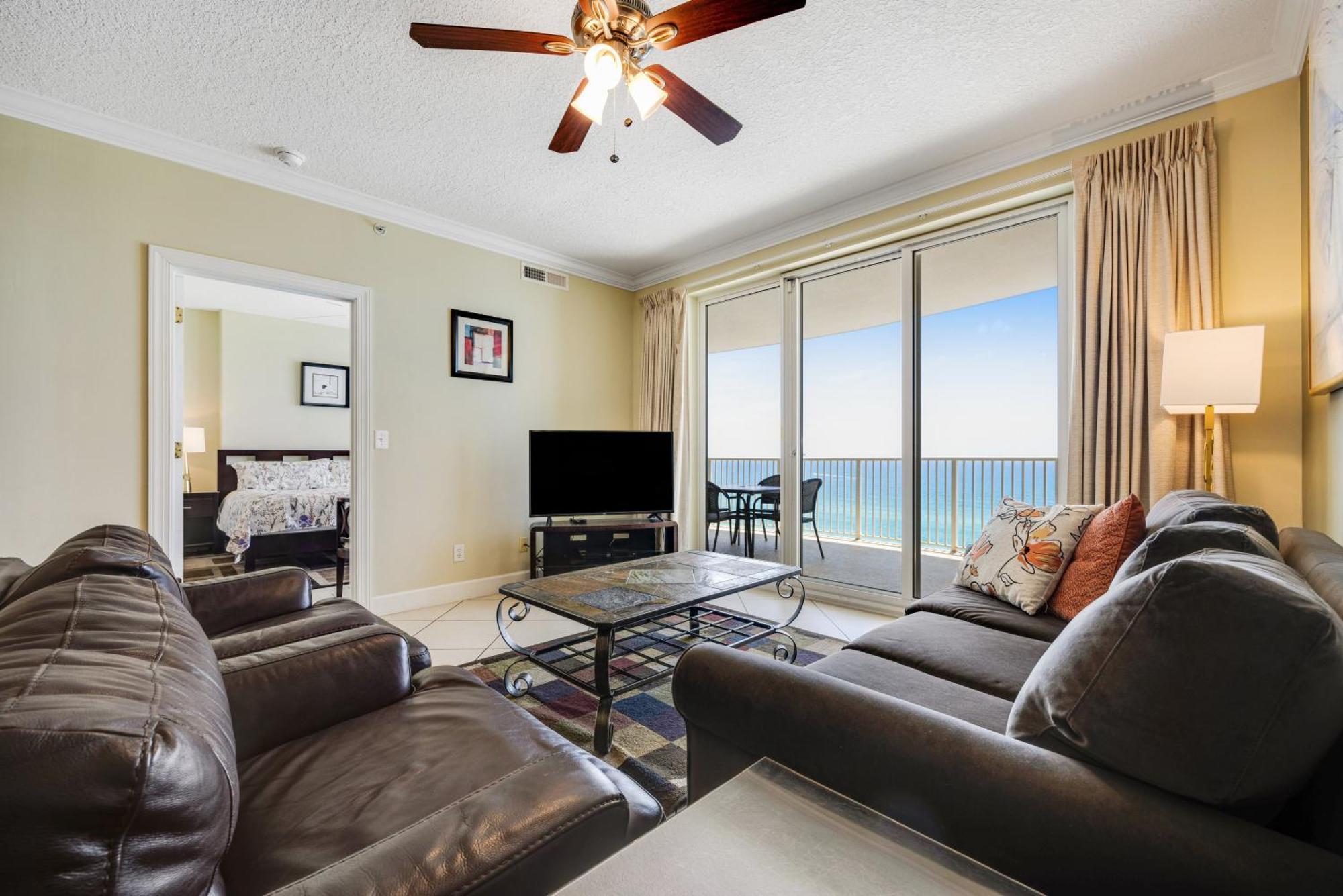 Parking Included-Beachfront 2Bd Ocean Villa! Gorgeous Amenities, Private Complex Panama City Beach Exterior photo